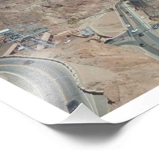 "Hover Over Hoover", Hoover Dam Foto Afdruk (Hoek)