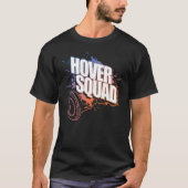 Hover Squad Cool Oranje Blue Gyro Hoverboard T-shirt (Voorkant)