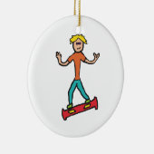 Hoverboard Keramisch Ornament (Rechts)