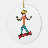 Hoverboard Keramisch Ornament (Links)