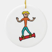Hoverboard Keramisch Ornament (Achterkant)