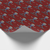 Hoverboard Skeleton Cadeaupapier (Hoek)