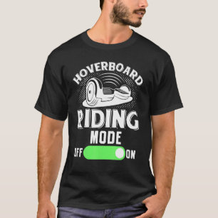 Hoverboard-stand op één wieloverboord elektrisch S T-shirt