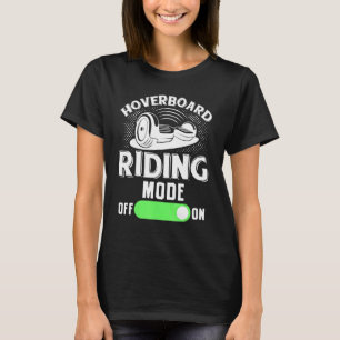 Hoverboard-stand op één wieloverboord elektrisch S T-shirt