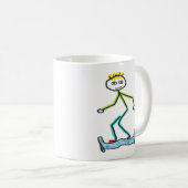 Hoverboard Stickman Koffiemok (Voorkant rechts)