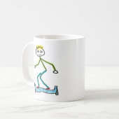Hoverboard Stickman Koffiemok (Voorkant links)