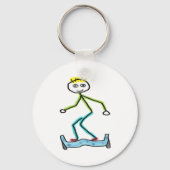 Hoverboard Stickman Sleutelhanger (Voorkant)