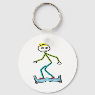 Hoverboard Stickman Sleutelhanger