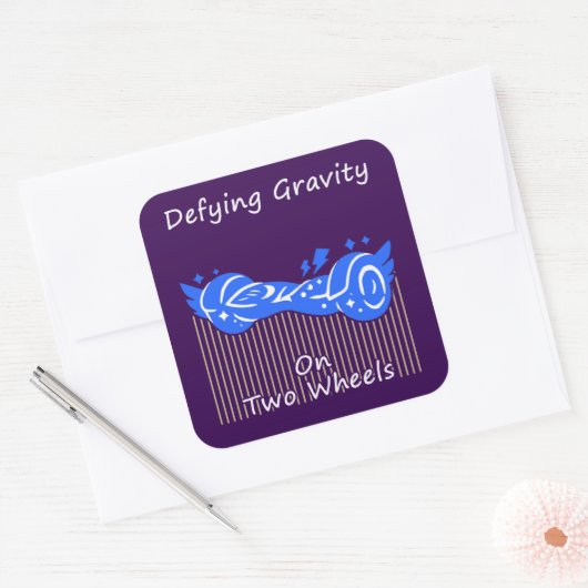 Hoverboard Vierkante Sticker (Envelop)