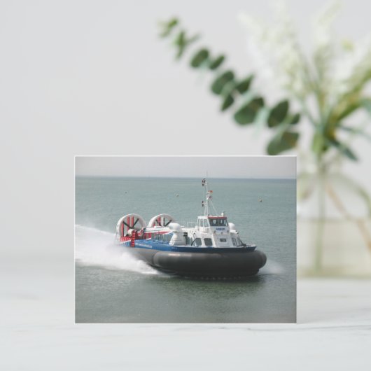 Hovercraft (7343) Briefkaart (Staand voorkant)