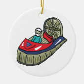 Hovercraft Keramisch Ornament (Voorkant)