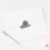 Hovercraft Ronde Sticker (Envelop)
