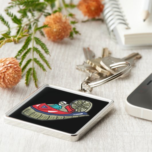 Hovercraft Sleutelhanger (Zijkant)