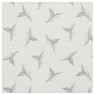 Hoverend Hummingbird Tossed Print Stof