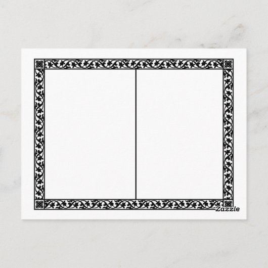 Hoverfly-briefkaart - Chrysotoxumfestivum Briefkaart (Achterkant)