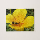 Hoverfly en Bloem — Puzzle Legpuzzel (Horizontaal)