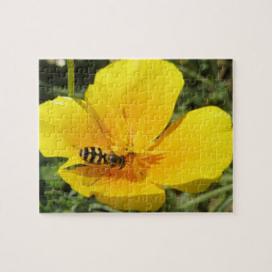 Hoverfly en Bloem — Puzzle Legpuzzel