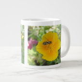 Hoverfly en Californian Poppy-Mok Grote Koffiekop (Voorkant rechts)