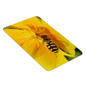 Hoverfly en Flower Premium Magnet Magneet (Rechterzijde)