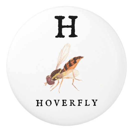 Hoverfly Keramische Knop (Voorkant)