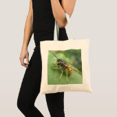 Hoverfly Macro Canvas tas (Voorkant (product))