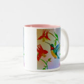 Hovering Hummer Coffee-Mok Tweekleurige Koffiemok (Voorkant rechts)