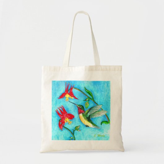 Hovering Hummer Tote Bag (Voorkant)