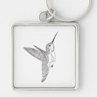 Hovering Hummingbird Sketch Sleutelhanger