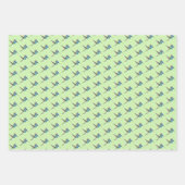 Hovering Jacobin Hummingbird - transp. 3 schoppen. Inpakpapier Vel (Voorkant 3)