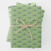 Hovering Jacobin Hummingbird - transp. 3 schoppen. Inpakpapier Vel (In situ)