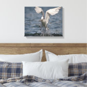 Hovering Kittiwake Canvas Afdruk (Insitu (Slaapkamer))