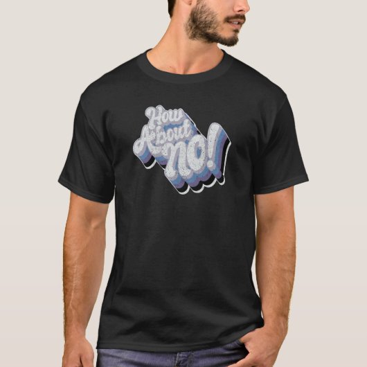 How about no  funky bold loud worn text t-shirt (Voorkant)