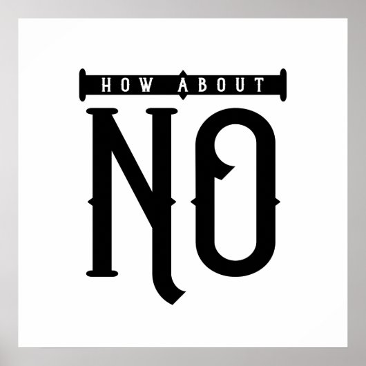How About No Typography Poster (Voorkant)