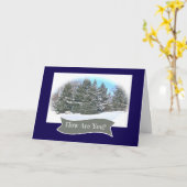 "HOW ARE YOU?" PEACEFUL WINTER LANDSCAPE KAART (Gele Bloem)