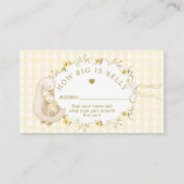 How big is mommys belly silly goose Gingham Informatiekaartje (Voorkant)