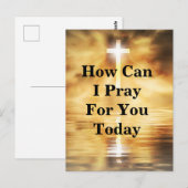 How Can I Pray For You Today Briefkaart (Voorkant / Achterkant)