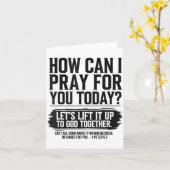 How Can I Pray For You Today Christian Bible Need  Kaart (Gele Bloem)