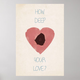 how deep is your love poster
