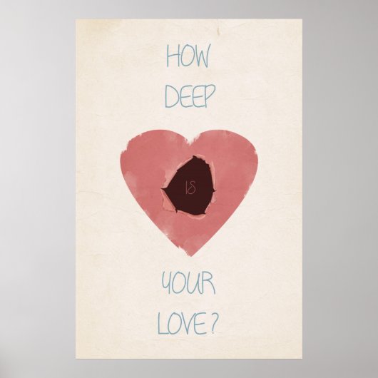 how deep is your love poster (Voorkant)