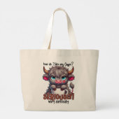 How Do I Take My Coffee? Seriously Very Seriously  Grote Tote Bag (Achterkant)