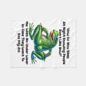 How Do You Sleep At Night Knowing People Don't Lik Fleece Deken (Voorkant (Horizontaal))