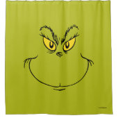 How Grinch Stole Christmas Face Douchegordijn (Voorkant)