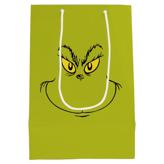How Grinch Stole Christmas Face Medium Cadeauzakje (Achterkant)