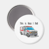 How I Roll Ambulance Magneet (Voorkant / Achterkant)