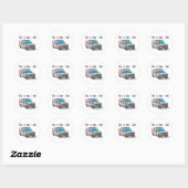 How I Roll Ambulance Ronde Sticker (Vel)