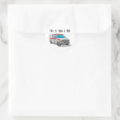 How I Roll Ambulance Ronde Sticker (Tas)