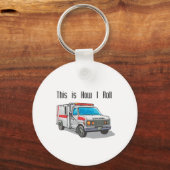 How I Roll Ambulance Sleutelhanger (Voorkant)