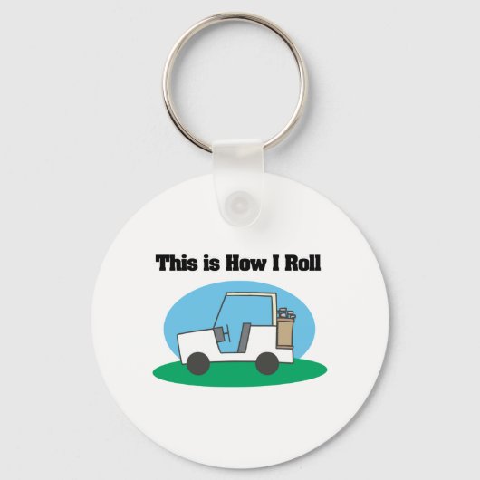 How I Roll (Golfkar) Sleutelhanger (Voorkant)