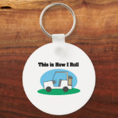 How I Roll (Golfkar) Sleutelhanger (Voorkant)