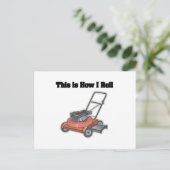 How I Roll (Maaimachine) Briefkaart (Staand voorkant)